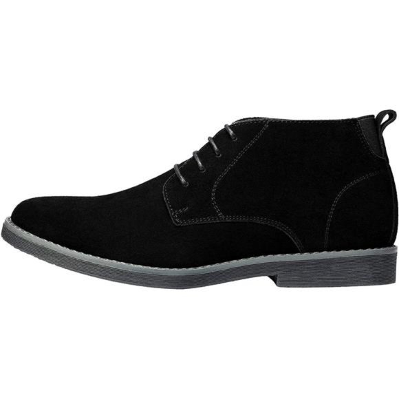 Men\'s Classic Suede Leather Desert Chukka Boots - Chukka-black main image 4